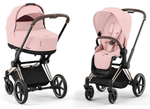 Коляска Cybex Priam IV Rosegold complete Cloud G Lava Grey Base G 3 в 1 Peach Pink