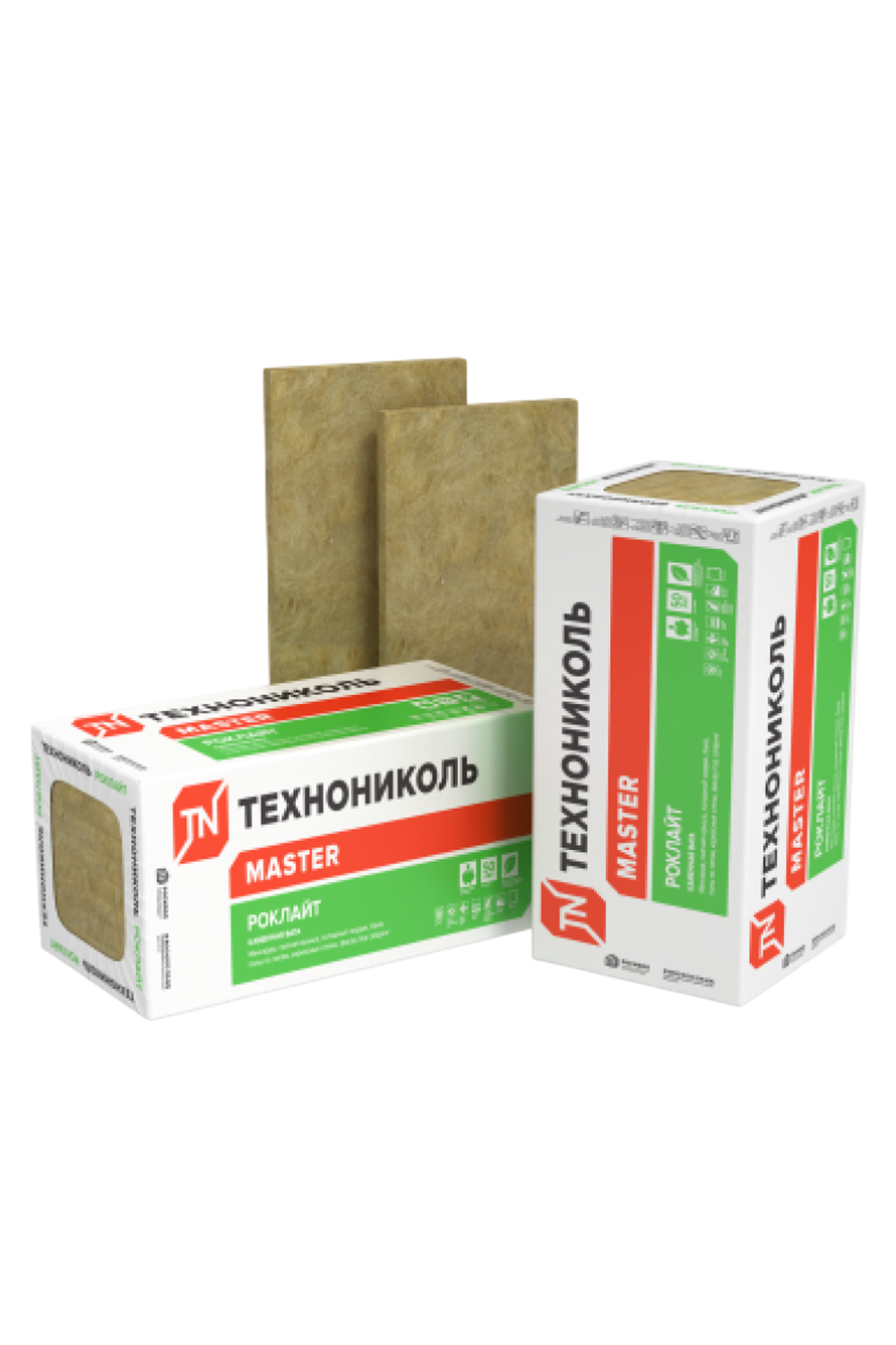 Каменная вата ТЕХНОНИКОЛЬ Роклайт 1200х600х50 мм, 8 шт