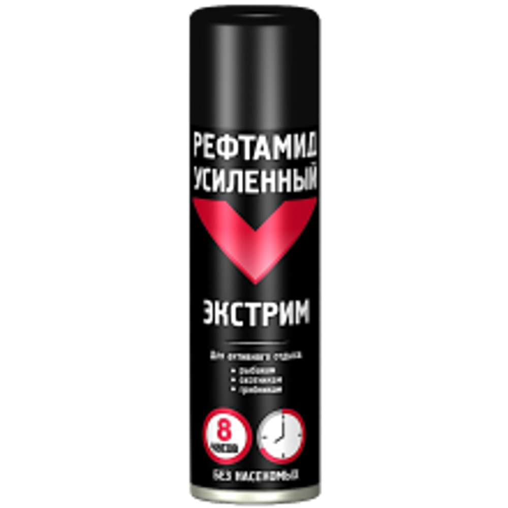 Аэрозоль-репеллент от комаров 150мл Рефтамид усиленный Экстрим Черный 6-208