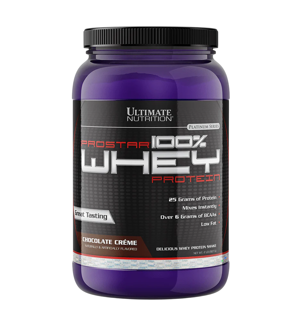 Ultimate Nutrition Prostar 100% Whey Protein 2 lb 908 g, Сывороточный протеин, Концентрат