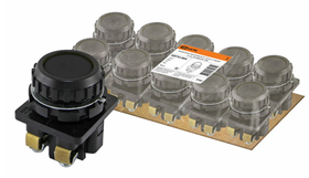 Выключатель кнопочный КЕ 011-У2-исп.2 черный 1з+1р 10A 660B IP40/54, 30мм TDM SQ0753-0006