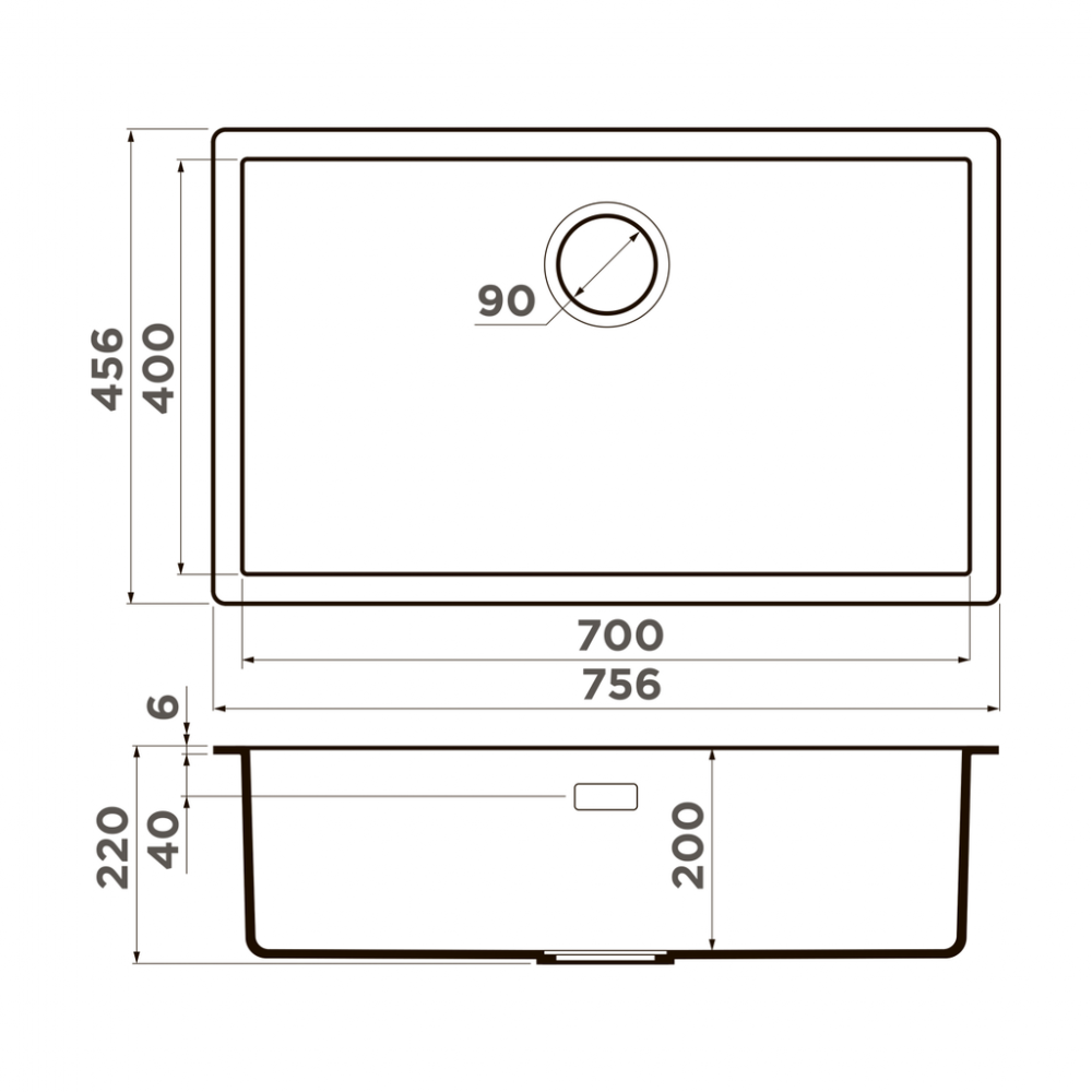 Кухонная мойка Omoikiri Yamakawa 75T-U/I-BL