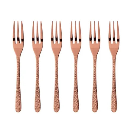 Sambonet Набор из 6 медных вилок Venezia с PVD-покрытием