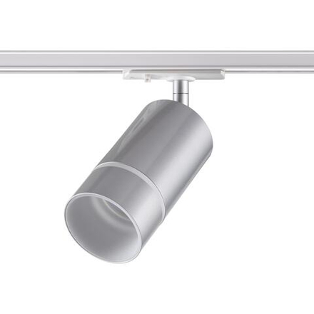 370779 PORT NT21 250 серебро Светильник трековый однофазный трехжильный IP20 GU10 9W 235V ELINA