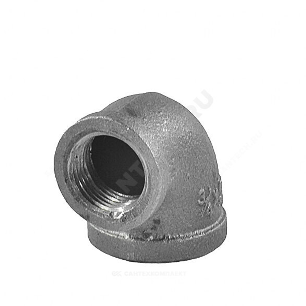 Угольник переходной чугун Ду 20х15 (3/4"х1/2") ВР/ВР Fittex PLUS
