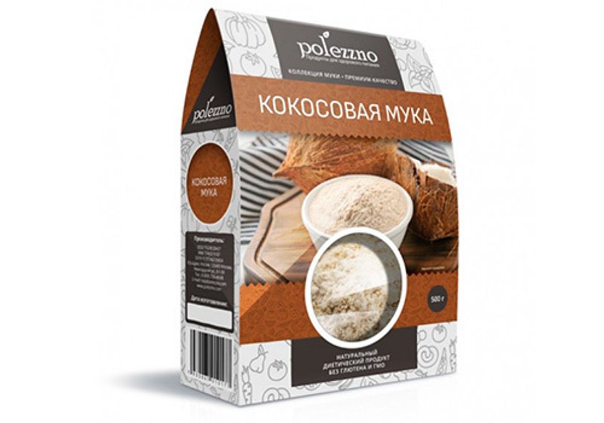 Кокосовая мука Polezzno, 500г