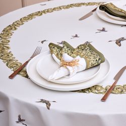 НАБОР САЛФЕТОК ИЗ 2-Х ШТ "ОХОТА" 40Х40СМ, ТВИЛ, 100% ХЛОПОК, ЛИСА