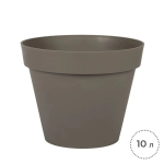 Горшок цветочный EDA 10 литров, диаметр 29,5 см, коричневый