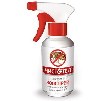 Зооспрей от блох и клещей для обработки помещений Чистотел (Экопром),200мл Перметрин