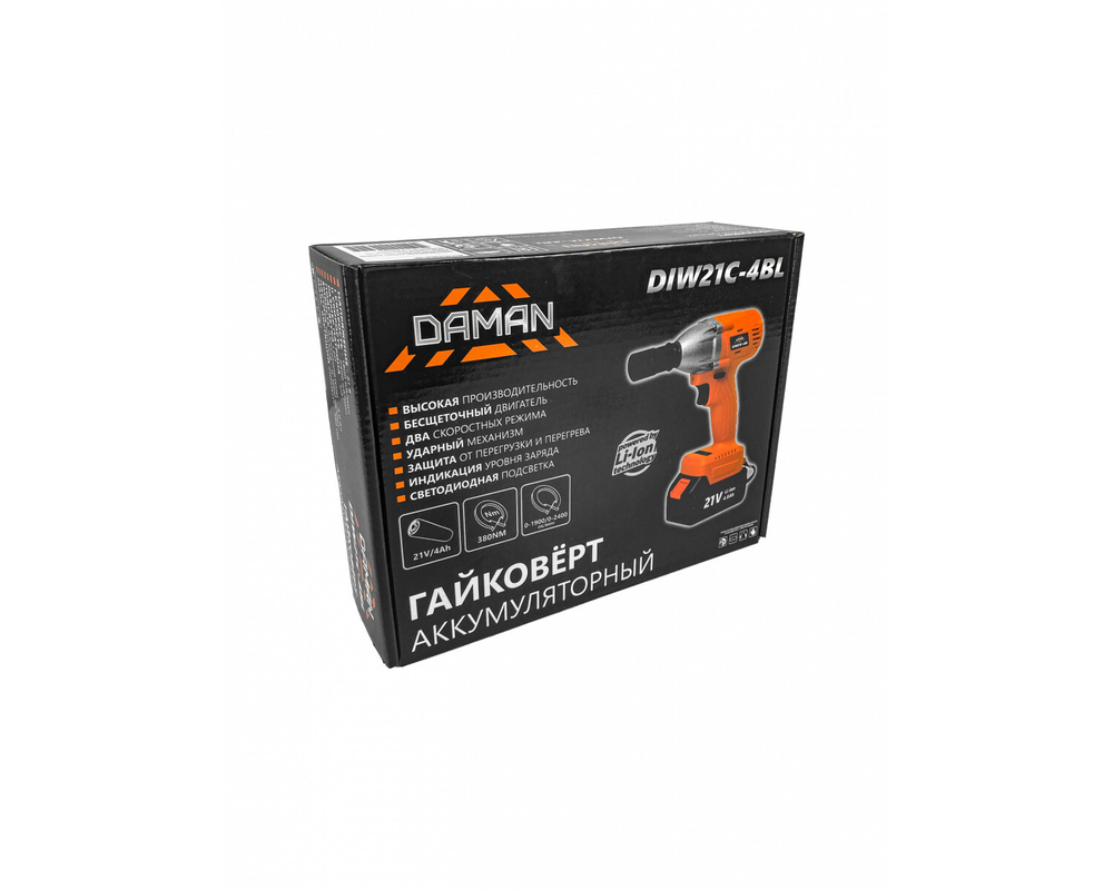 Гайковерт аккумуляторный DIW21C-4BL DAMAN