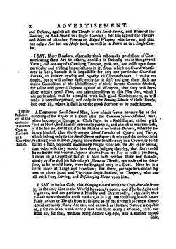 Hope's new method of fencing: or, the true and solid art of fighting with the back-sword, sheering-sword, small-sword, and sword and pistol; freed . The second edition. By Sir William Hope . | William Hope