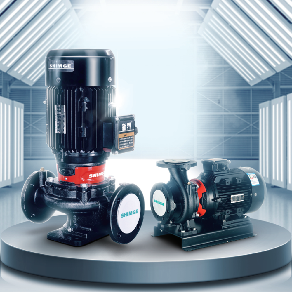 Циркуляционный насос с сухим ротором в исполнении Inline с фланцевым соединением серии SGL-G, Shimge (DN32)