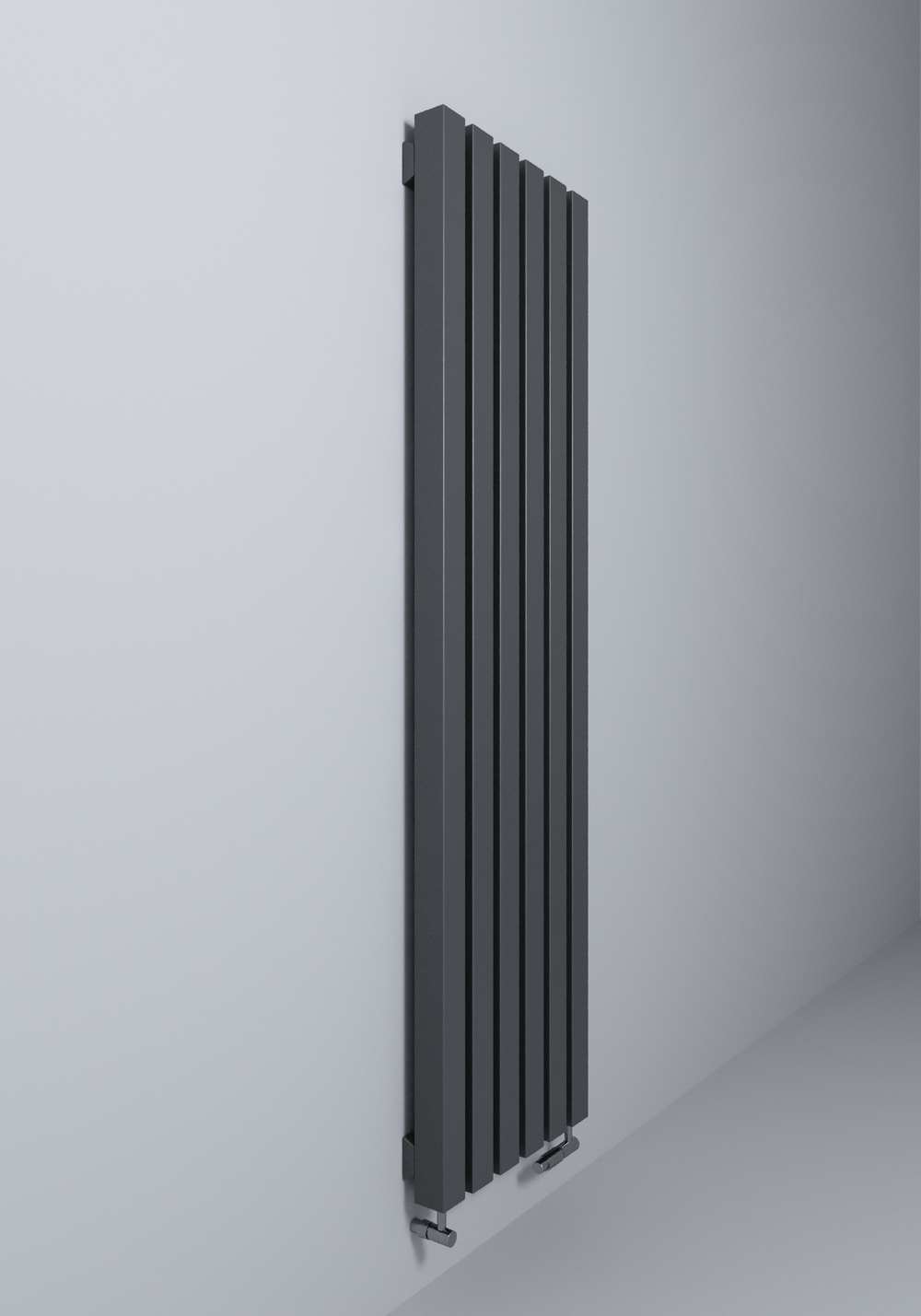 Вертикальные дизайн-радиаторы Q60 1750мм с нижним подключением