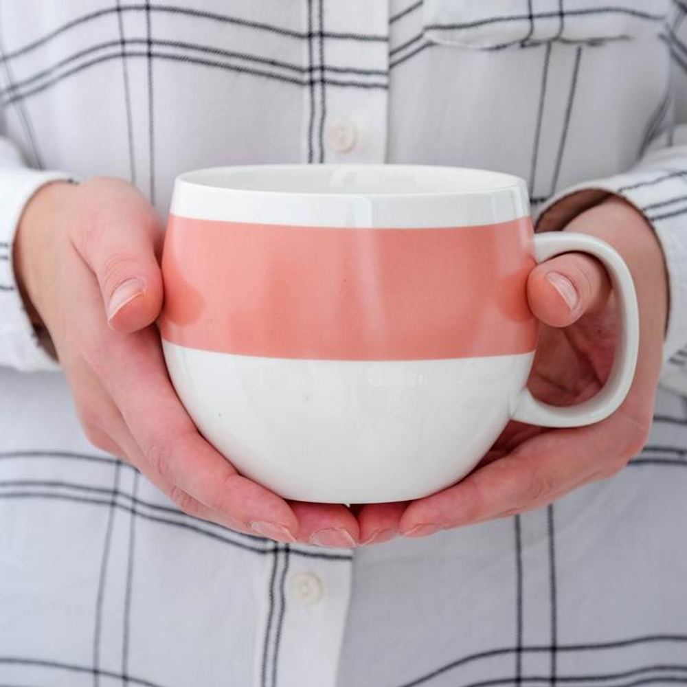 Кружка чайная керамическая «Моя порция счастья», 600 мл