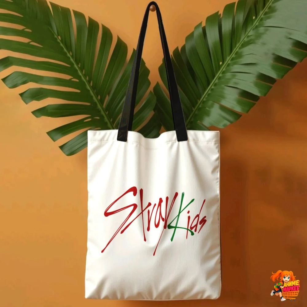 Сумка шоппер с принтом Stray Kids