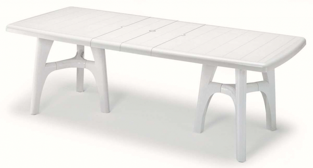 Стол пластиковый раздвижной SCAB GIARDINO President Tris, белый