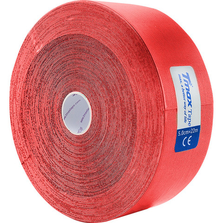 Тейп кинезиологический TMAX Extra Sticky 5 см x 22 м, 223298, красный