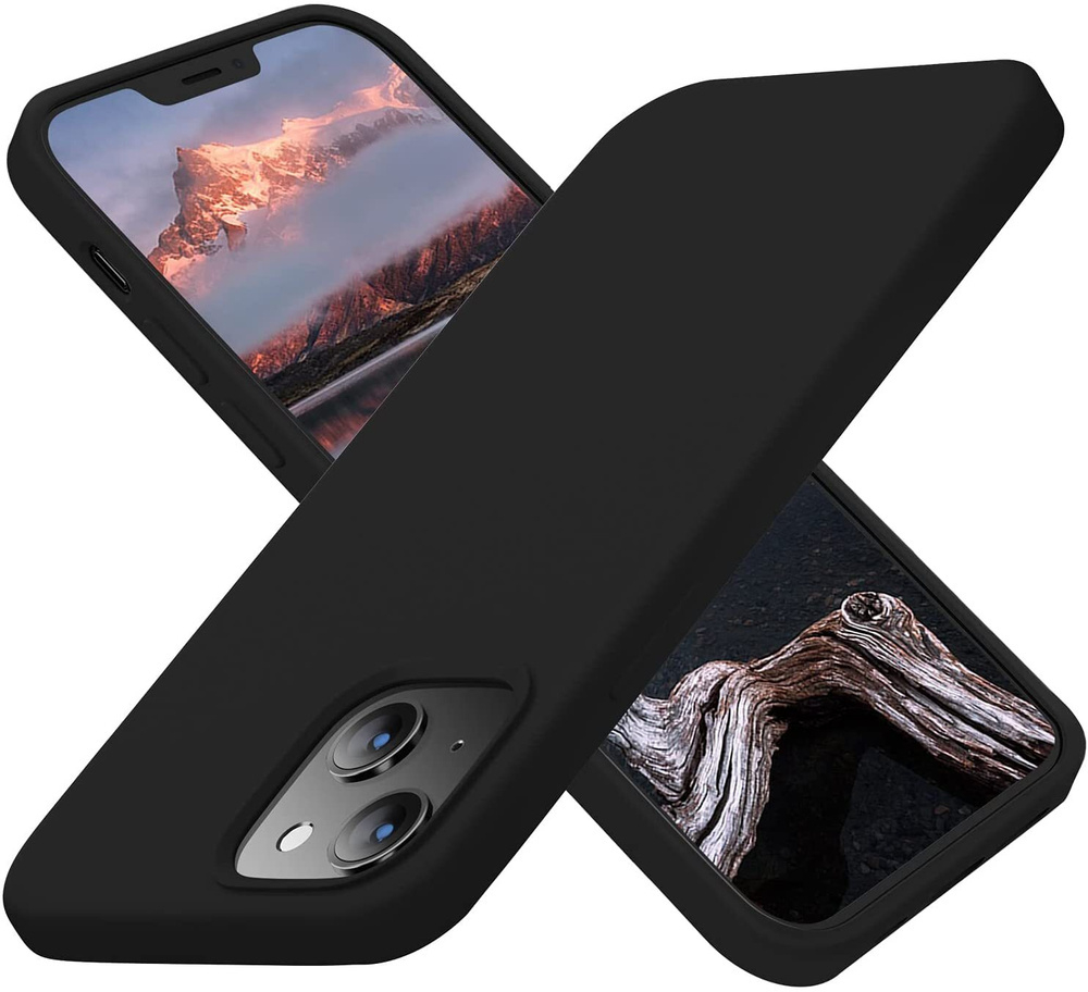 Накладка iPhone 14 Plus силикон черный