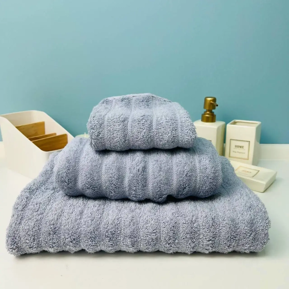 Полотенце махровое 50*90см «FLUFFY» цвет серый жемчуг 08-190, плотность 500гр/м2