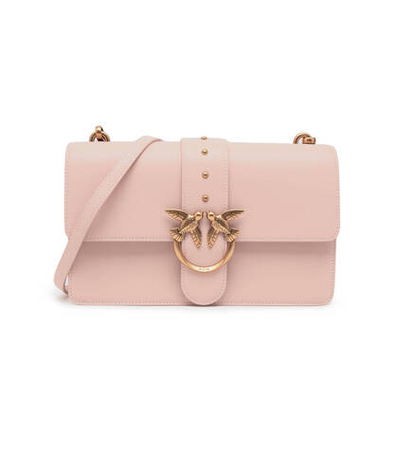 кожаная сумка через плечо love one Pinko - пудро-розовый(100053 A0F1)