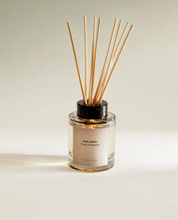 Zara Home DARK AMBER REED DIFFUSERS — ароматический диффузор с тростниковыми палочками, Темный Янтарь, 100 мл