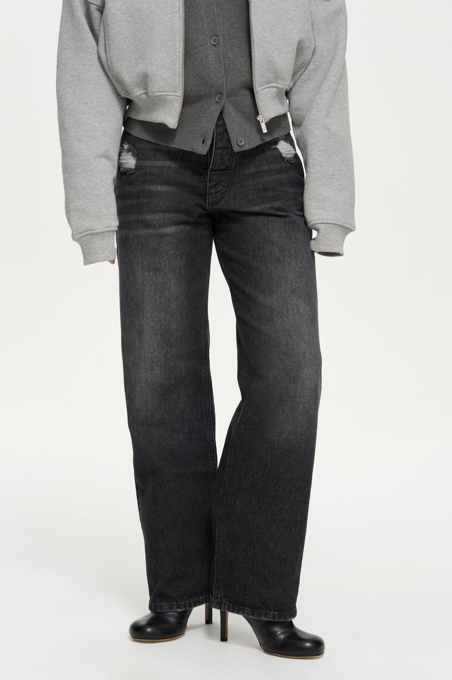 джинсы obsessed, чёрный