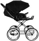 Детская коляска Roan Bass Next Classic d14 2.0 2 в 1 BSNC/95/2 Caviar/Black/руч.Cappuccino