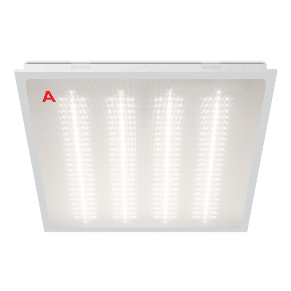 Светильник CLIP-IN ДВО04-052 с БАП EM3 36Вт 4000К IP54 Микропризма 4400лм 600х600х50мм WOLTA PRO