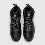 Кроссовки Nike Air Force 1 Mid Black / Wh. Sw. with Fur