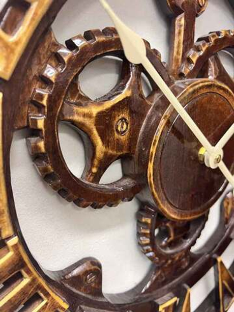 Настенные часы-скелетон Castita CL-51-Skeleton-Wood