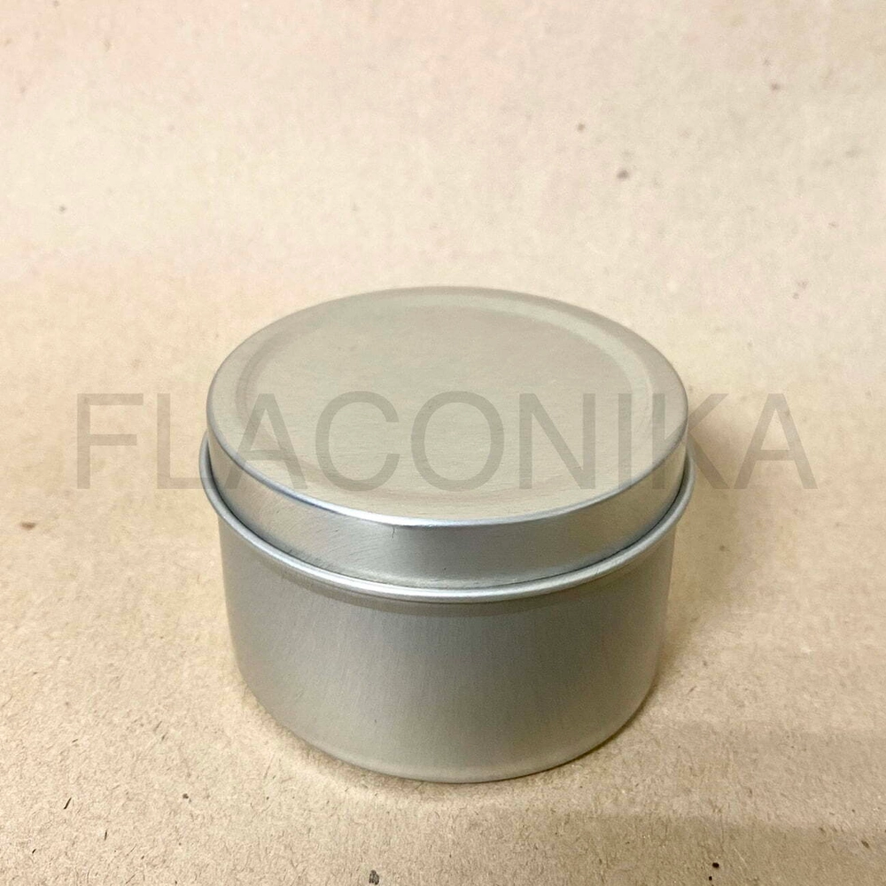 Банка алюминий 100 мл Серебро