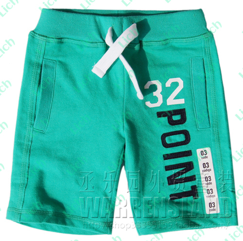 Шорты детские трикотажные с карманами и надписями