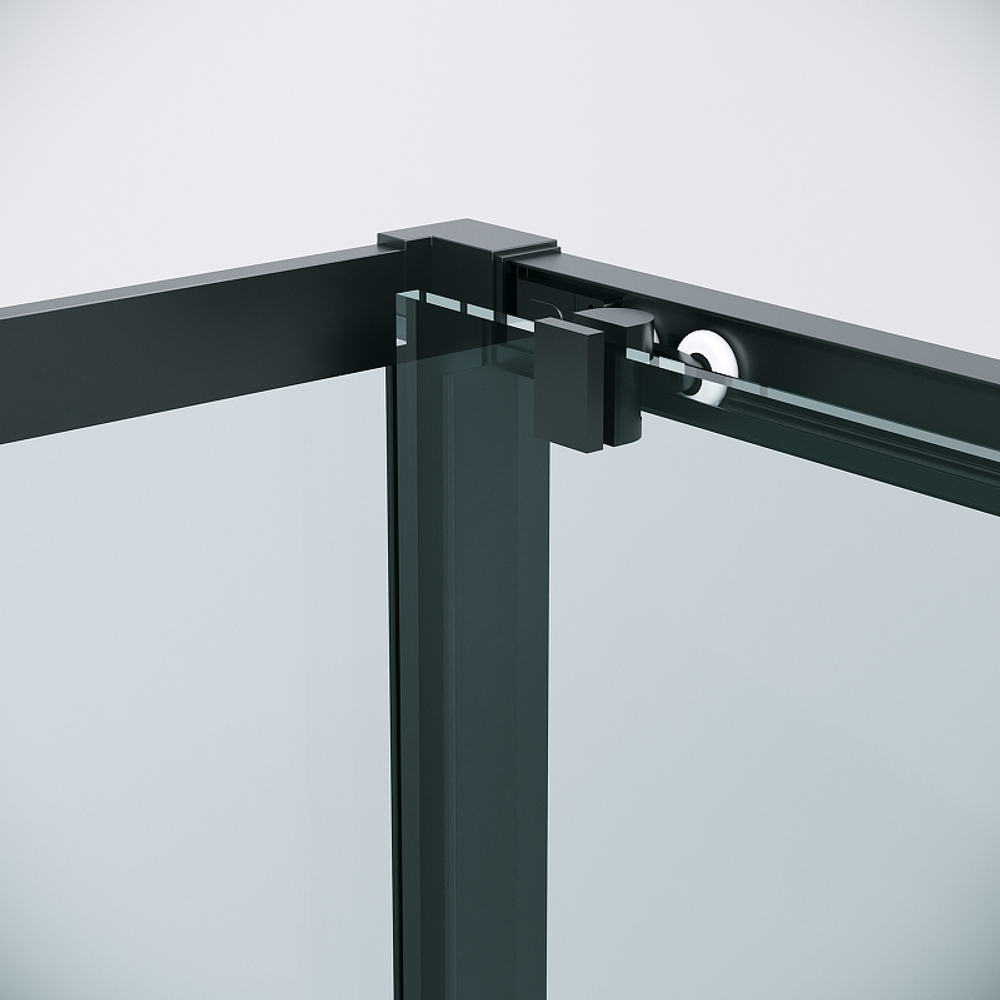 Душевой уголок Grossman Cosmo 110х90 120.K33.02.1190.21.00 профиль Черный матовый стекло прозрачное