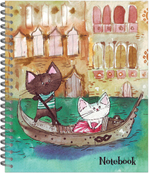 Тетрадь общая 48 листов на металлическом гребне "Приключения Хвостиков""