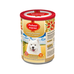 Консервы РОДНЫЕ КОРМА для собак куриные кусочки в соусе по-курски 6х970 г