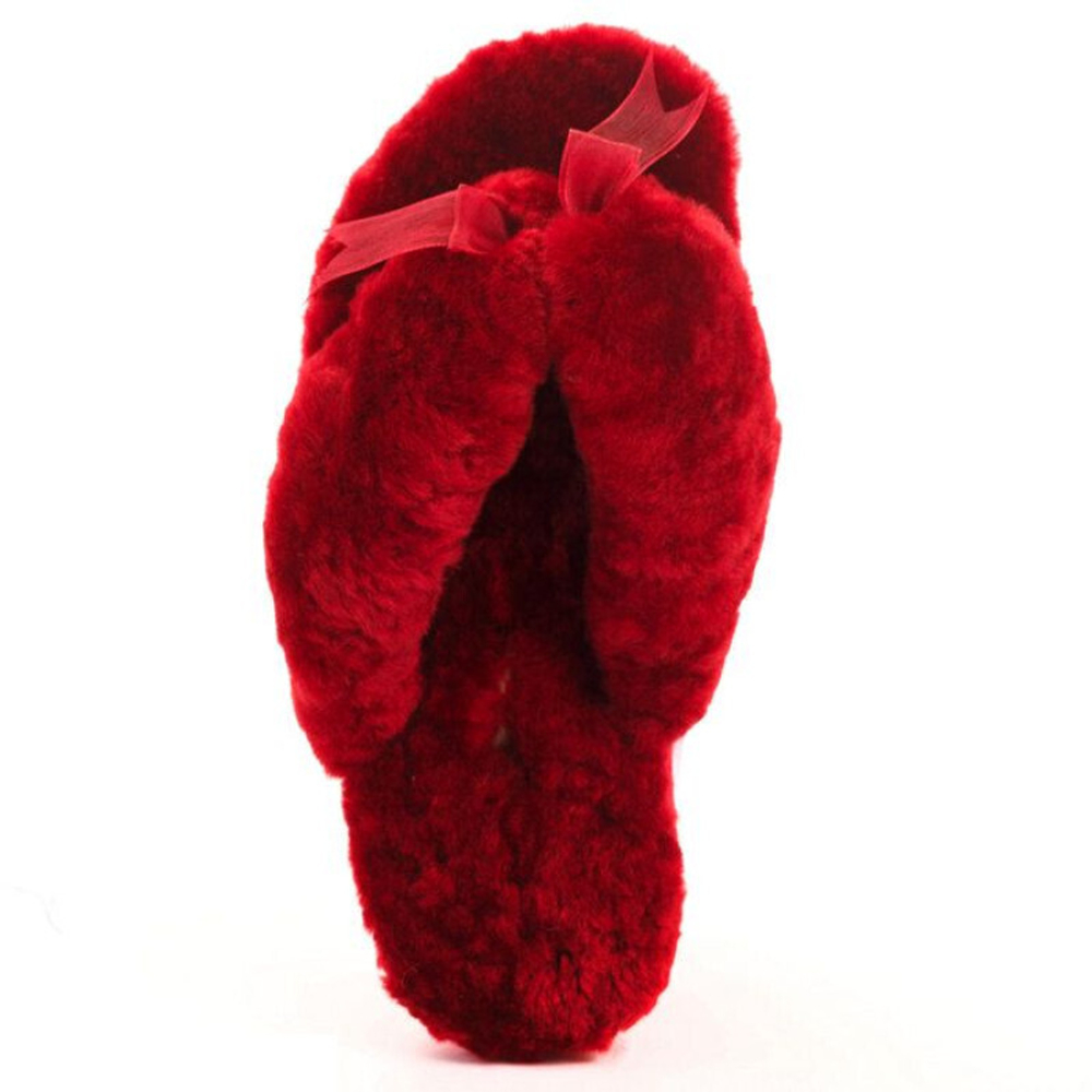 Ugg Fluff Flip Flop II — Bordo