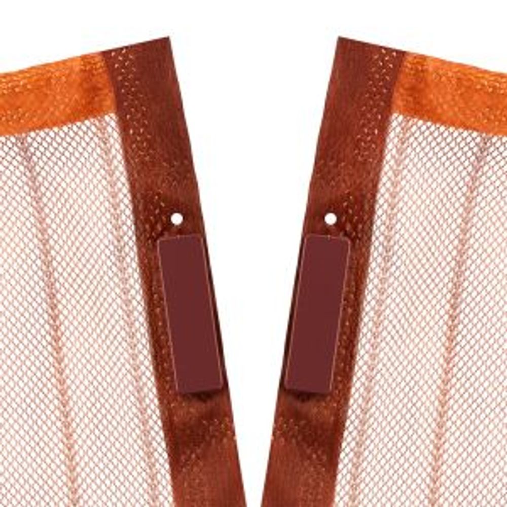 Дверная антимоскитная сетка 210х100см, с магнитами по всей длине, коричневая REXANT