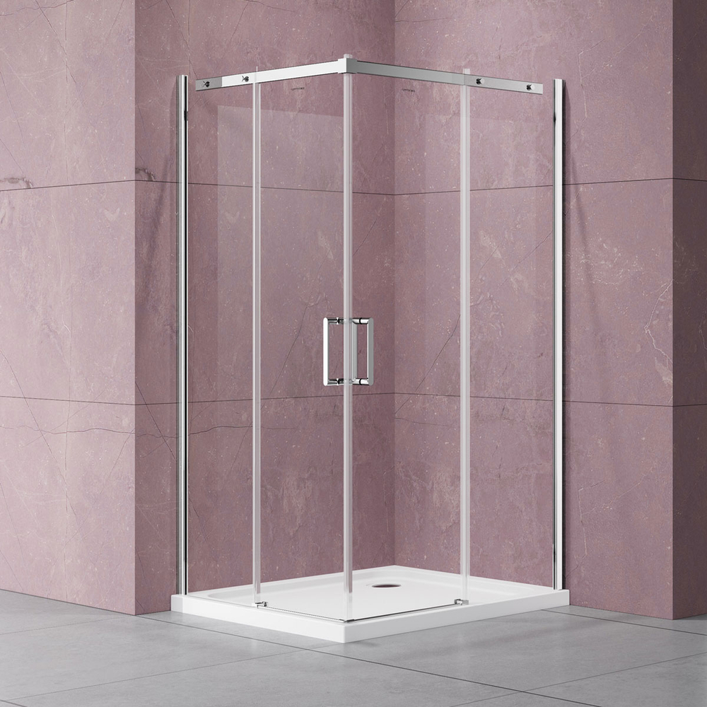 Душевой уголок Дайс (Dice) Vincea VSS-4D900CL, 900*900, хром, стекло прозрачное