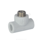 Тройник PP-R комбинированный белый Дн 20х3/4" НР VALFEX 10128120