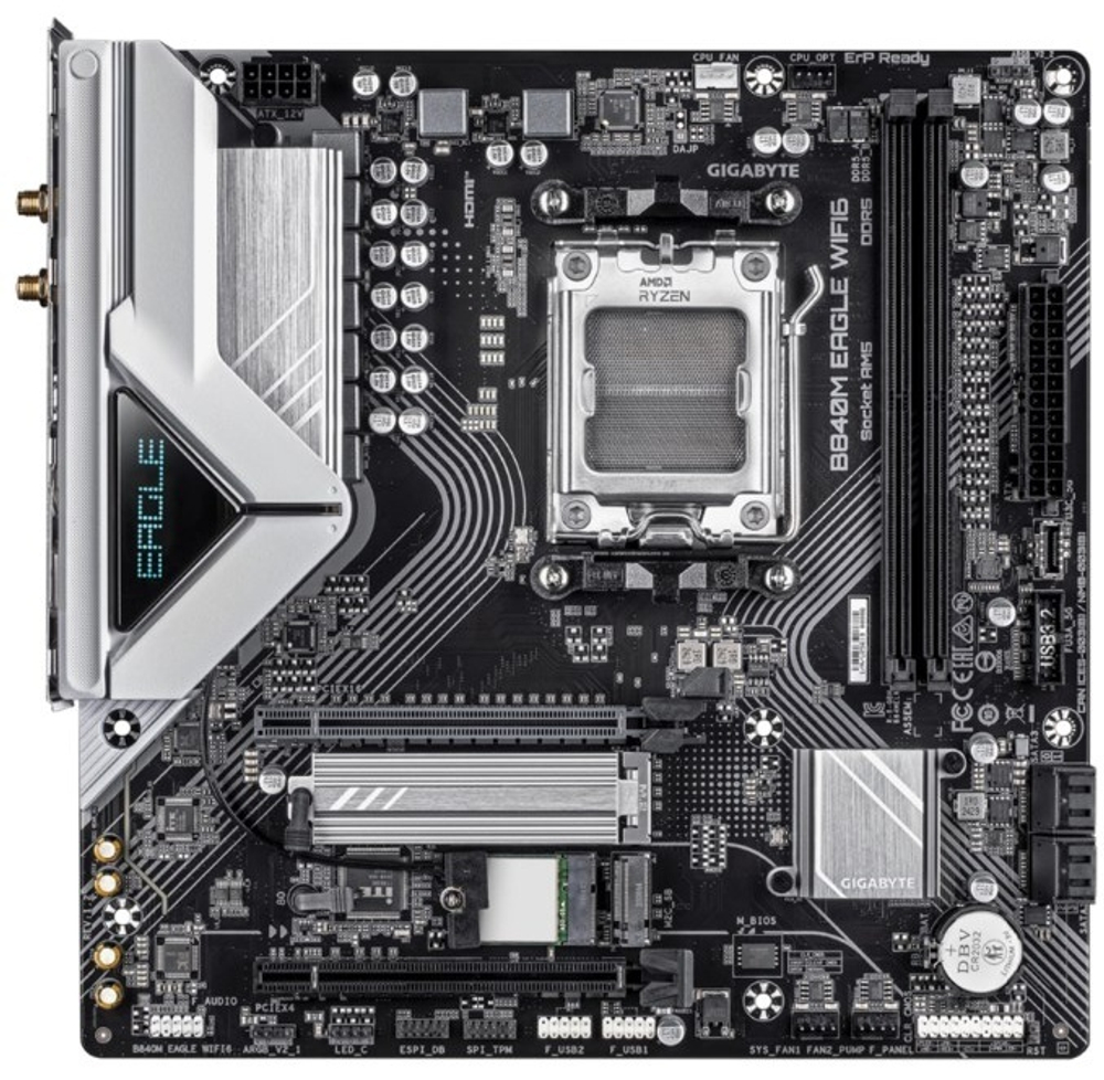 МАТЕРИНСКАЯ ПЛАТА GIGABYTE B840M EAGLE WIFI6 (REV 1.1)
