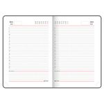 Ежедневник недатированный А5 138х213 мм, BRAUBERG GRADE, под кожу, 136 л., фиолетовый-жёлтый, 114462