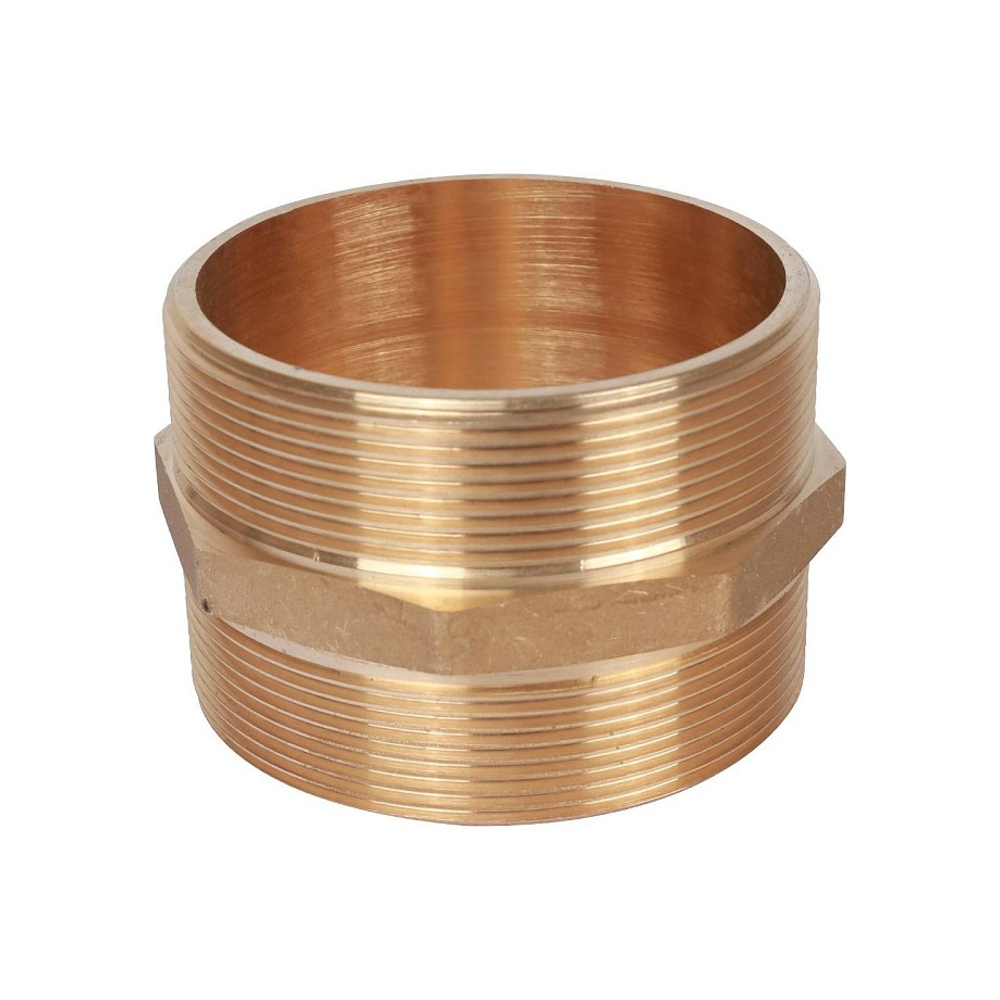 Ниппель STOUT SFT 0003 - 3" (для стальных труб, латунь без покрытия)