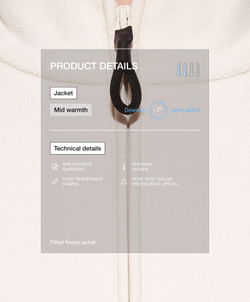 Oysho Куртка облегающего кроя из флиса, светлый экрю