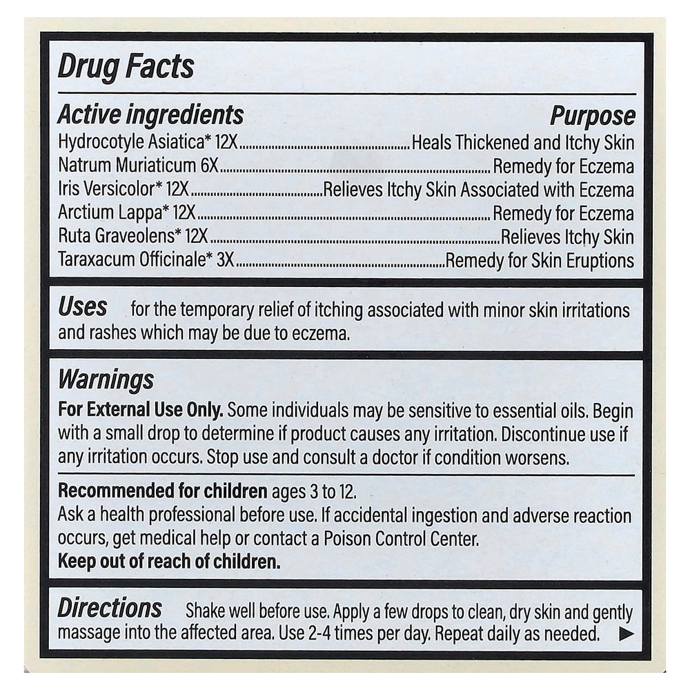 Forces of Nature, Органическое растительное лекарство от экземы, для детей, 5 мл (0,17 жидк. унц.)
