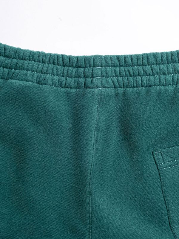 Шорты Logo темно-зеленые - фото 4