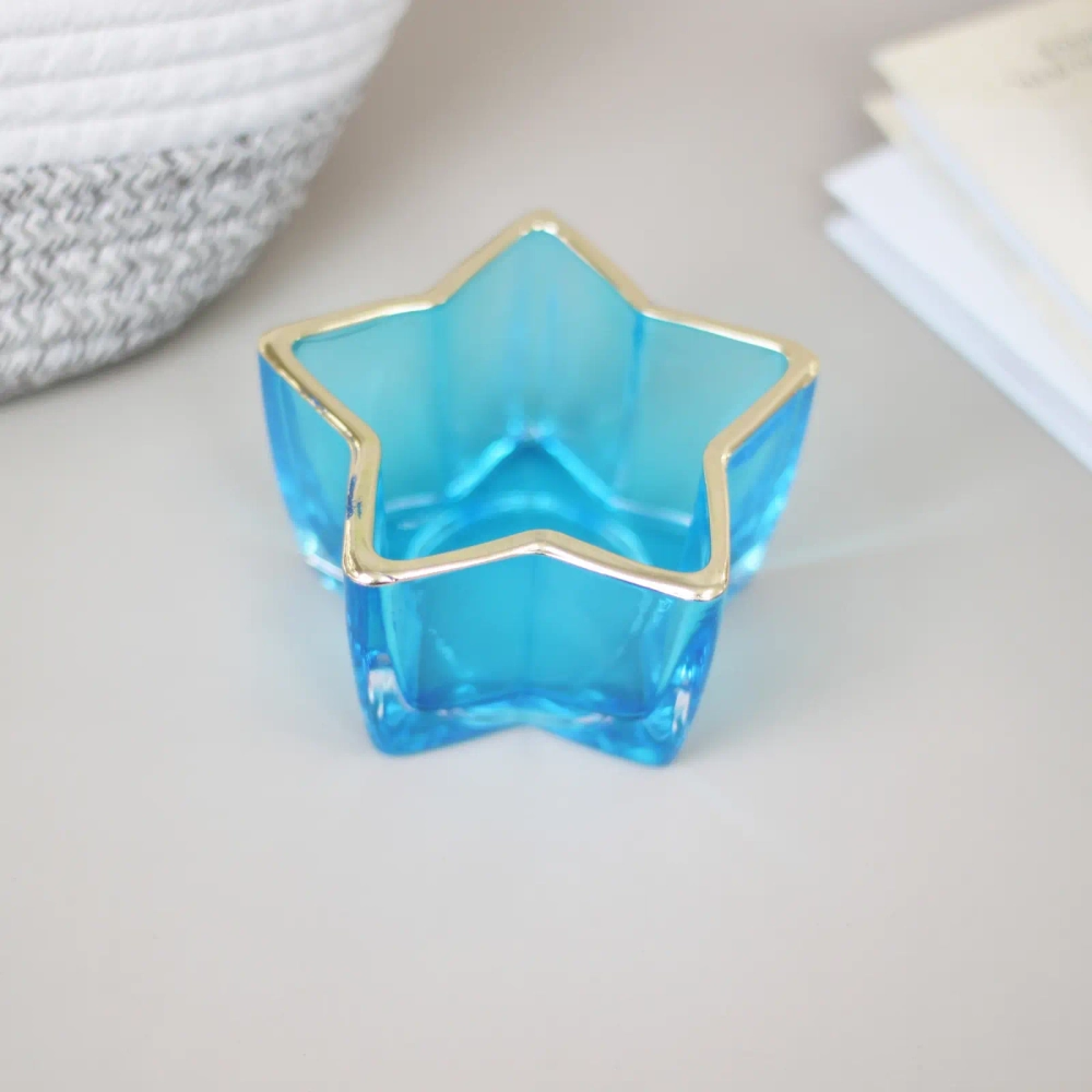 Подсвечник «Звездная ночь» 10*5,5 см, Голубой