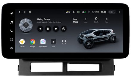 Магнитола для Toyota Prius 20 2003-2011 (наверх) - Teyes LUX ONE ROUND монитор 12.3" 2K QLED на Android 10, CarPlay, 4G SIM-слот