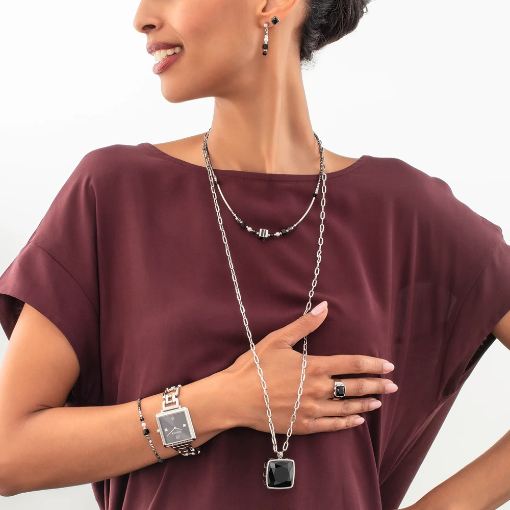 Кольцо Coeur de Lion Black-Silver 1200/40-1317 56 размер 17,8