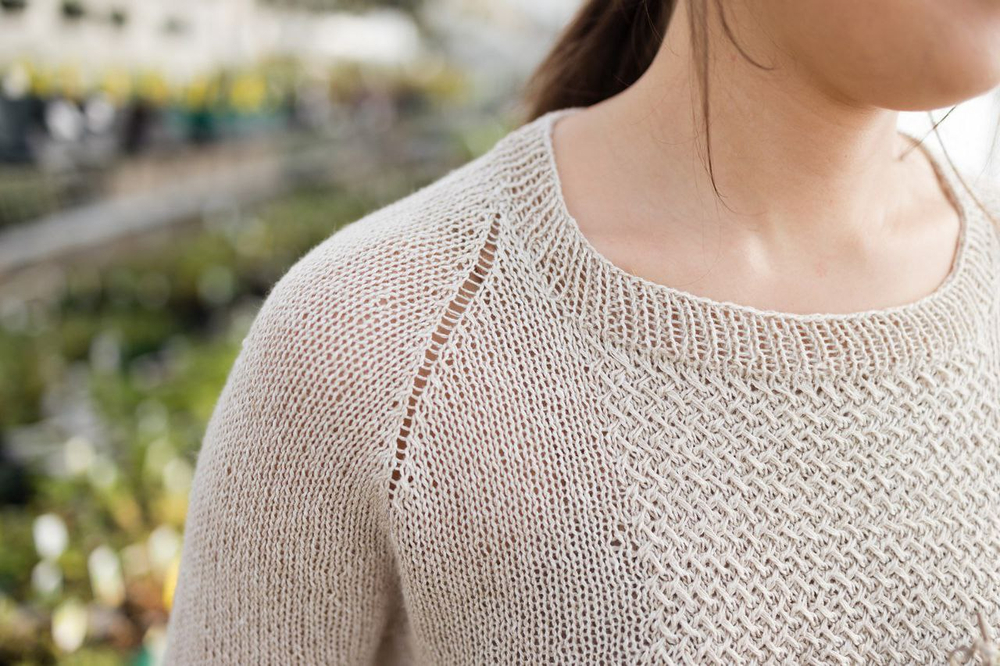 Описание по вязанию джемпера спицами "Sequin"