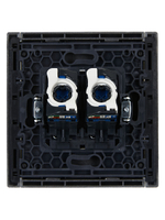 FORTE&PIANO Розетка компьютерная двойная RJ45 кат.6 FP534 сталь IEK